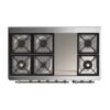 ILVE UM12F Majestic II 48 inch Dual Fuel Range with 8 Burners, Griddle