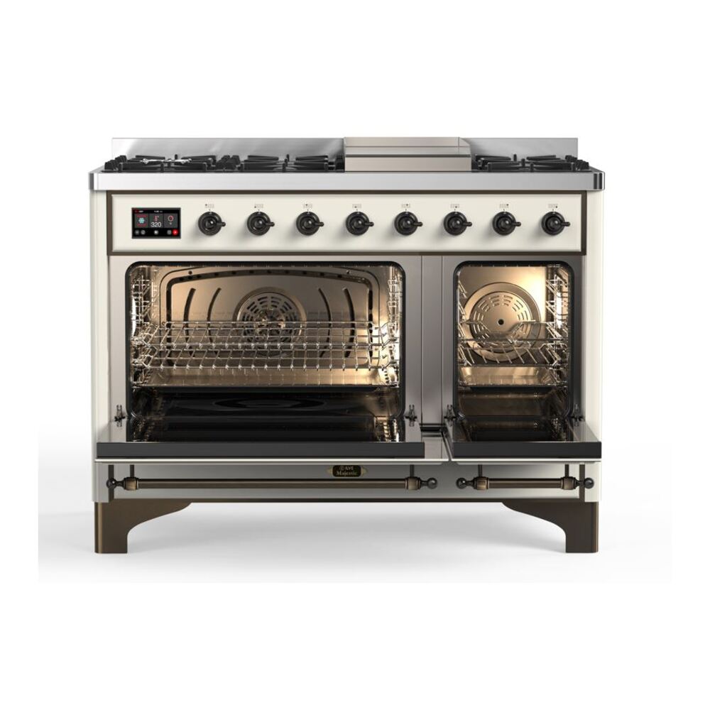 ILVE_UM12FDNS3AWB_Majestic_II_48_Dual_Fuel_Range_Front_View