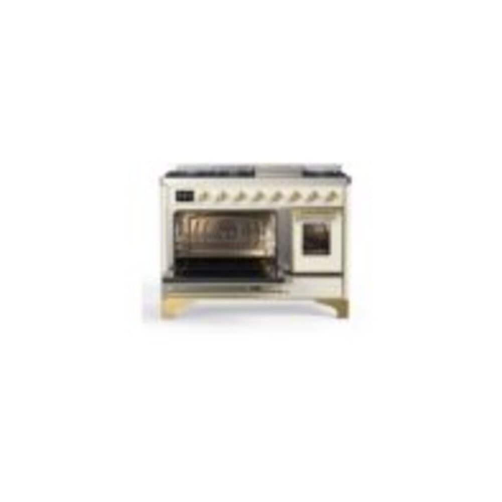 ILVE UM12F Majestic II 48 inch Dual Fuel Range with 8 Burners, Griddle