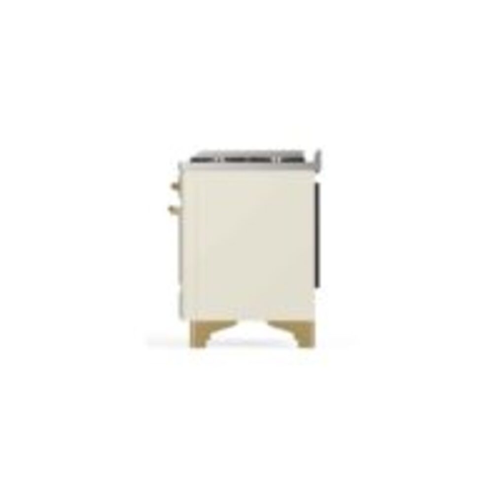 ILVE_UM12FDNS3AWG_Majestic_II_48"_Dual_Fuel_Range_Right_Angle