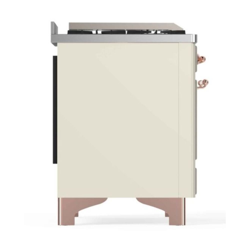 ILVE_UM12FDNS3AWPLP_Majestic_II_48"_Dual_Fuel_Range_Left_Angle