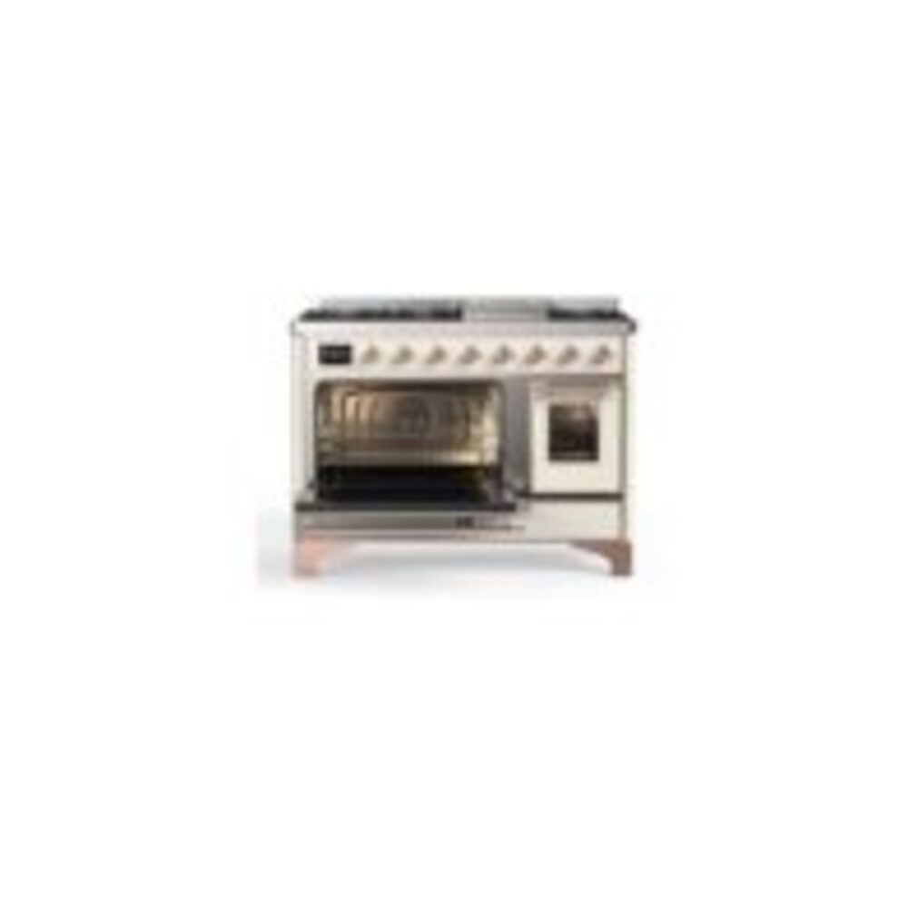 ILVE UM12F Majestic II 48 inch Dual Fuel Range with 8 Burners, Griddle