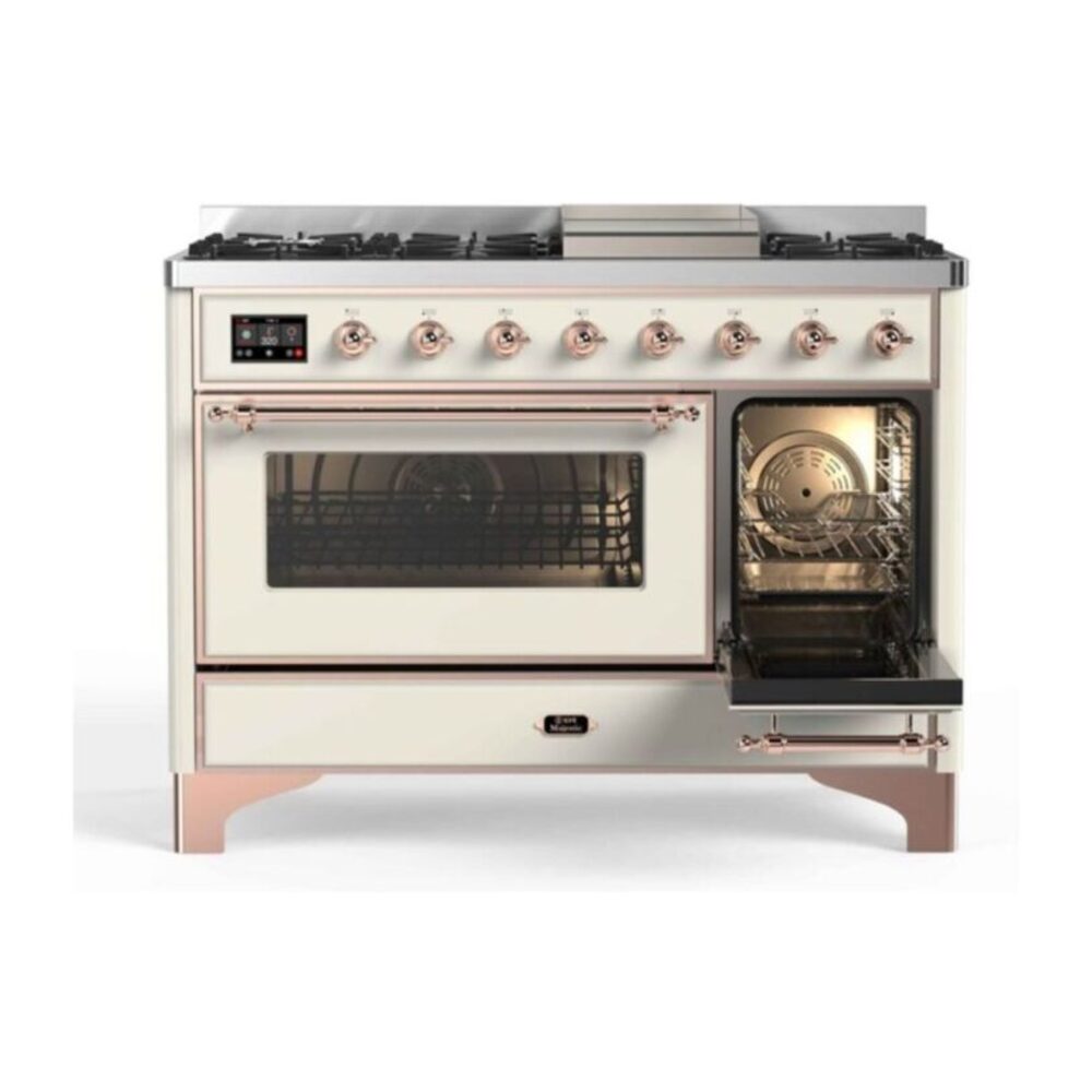 ILVE UM12F Majestic II 48 inch Dual Fuel Range with 8 Burners, Griddle