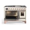 ILVE UM12F Majestic II 48 inch Dual Fuel Range with 8 Burners, Griddle