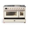 ILVE UM12F Majestic II 48 inch Dual Fuel Range with 8 Burners, Griddle