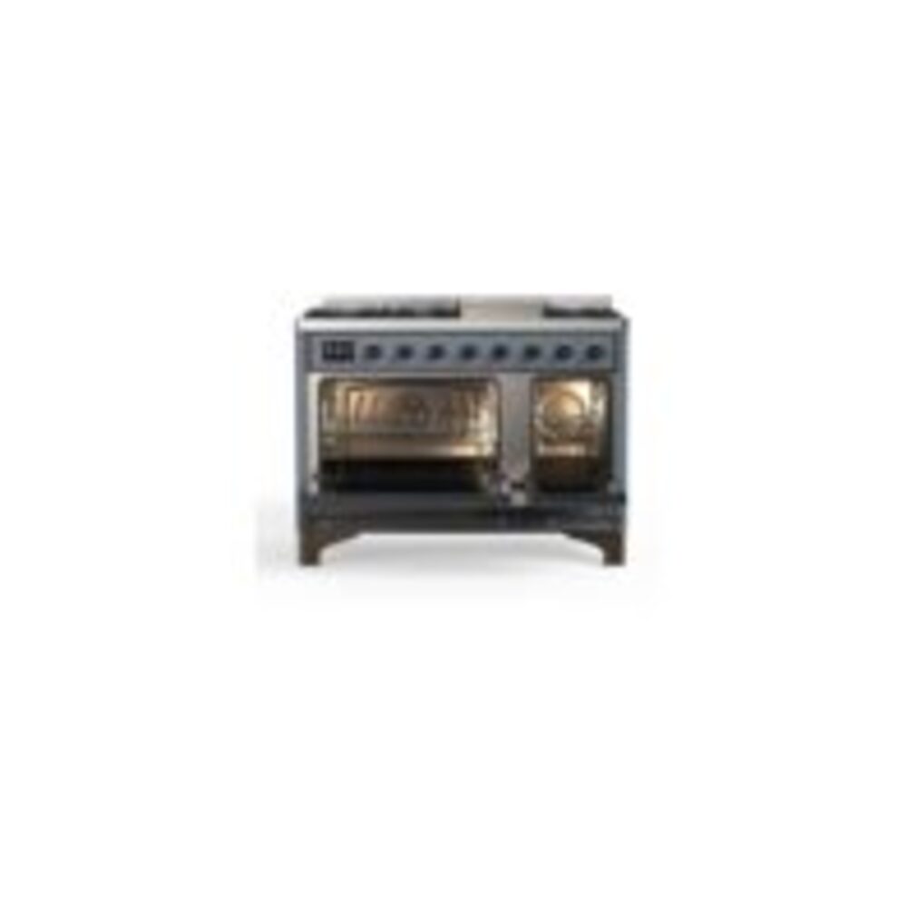 ILVE UM12F Majestic II 48 inch Dual Fuel Range with 8 Burners, Griddle