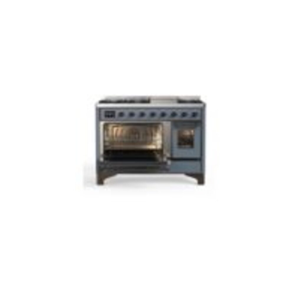 ILVE UM12F Majestic II 48 inch Dual Fuel Range with 8 Burners, Griddle