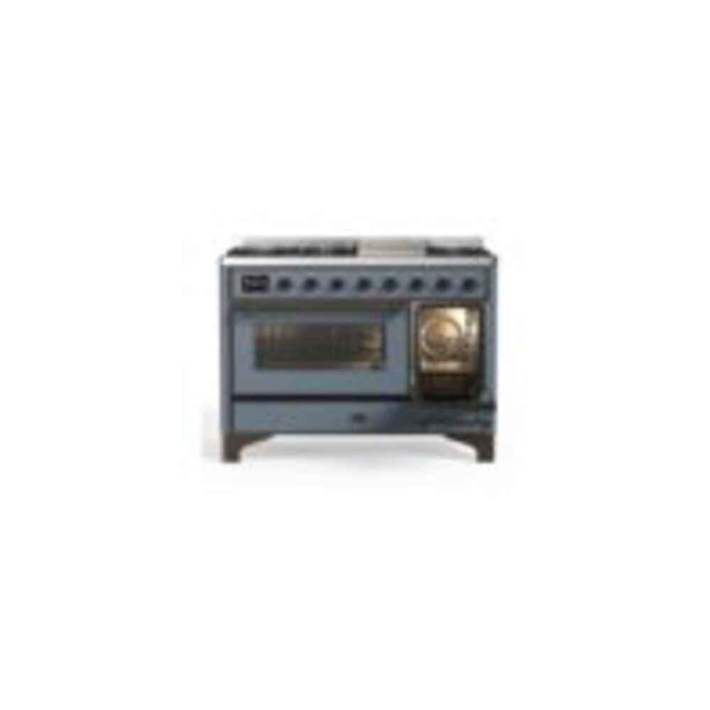 ILVE UM12F Majestic II 48 inch Dual Fuel Range with 8 Burners, Griddle