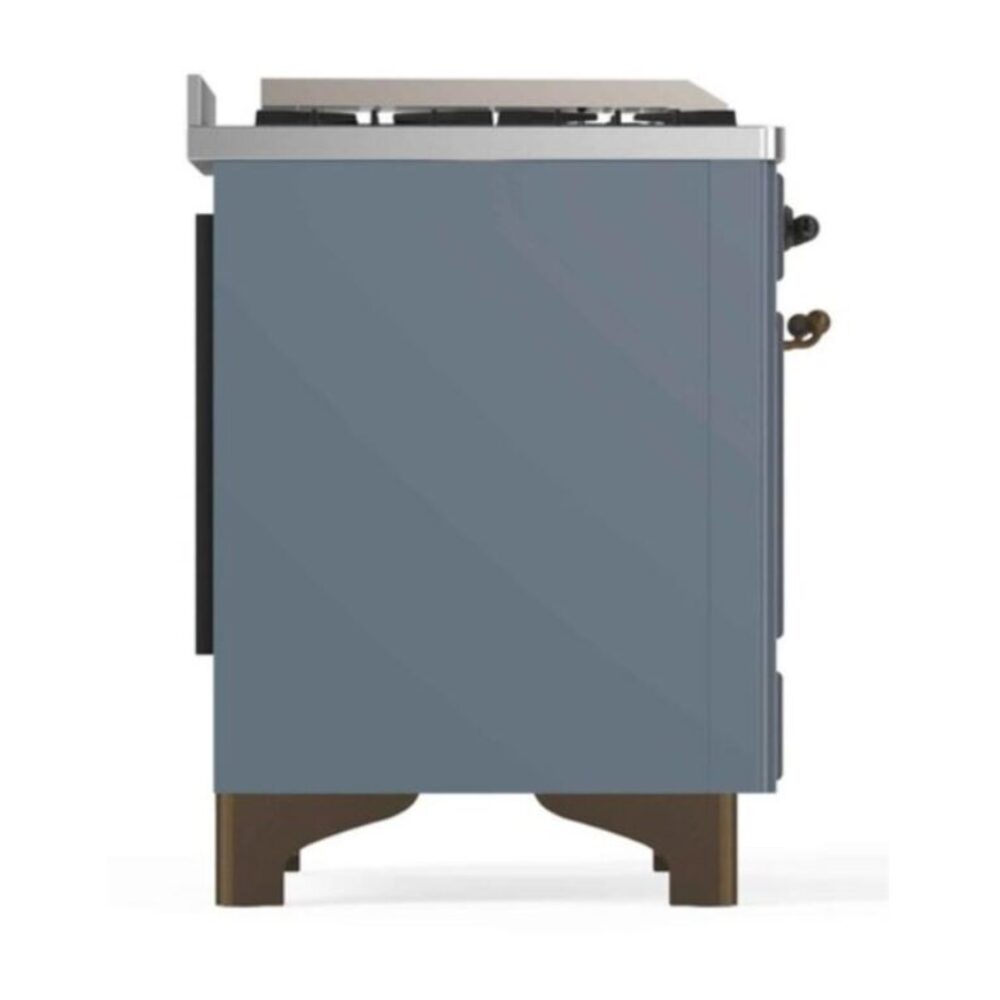 ILVE_UM12FDNS3BGBLP_Majestic_II_48"_Dual_Fuel_Range_left_side