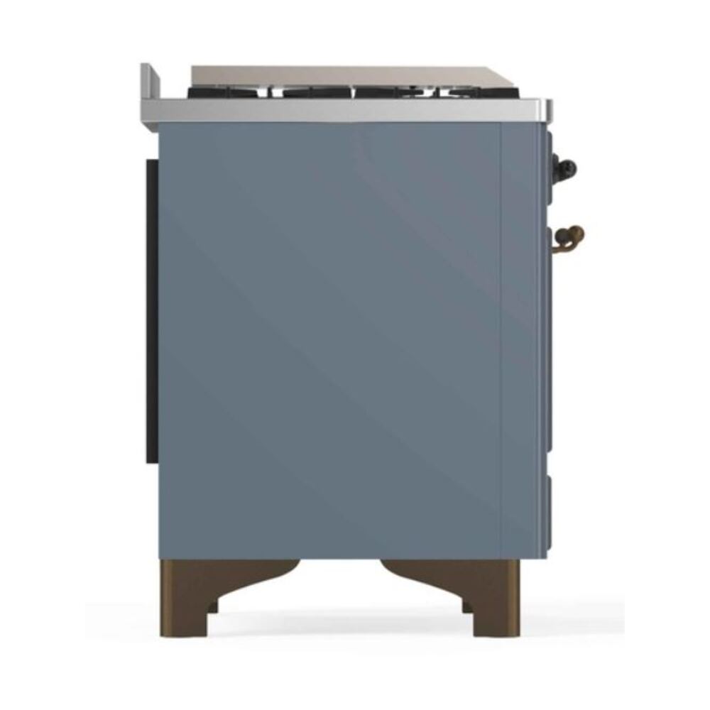 ILVE_UM12FDNS3BGB_Majestic_II_48"_Dual_Fuel_Range_left_side