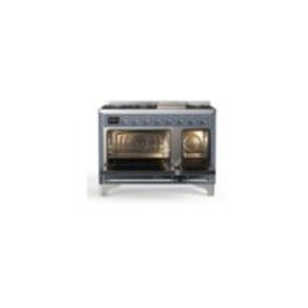 ILVE_UM12FDNS3BGCLP_Majestic_II_48"_Dual_Fuel_Range_oven_opened