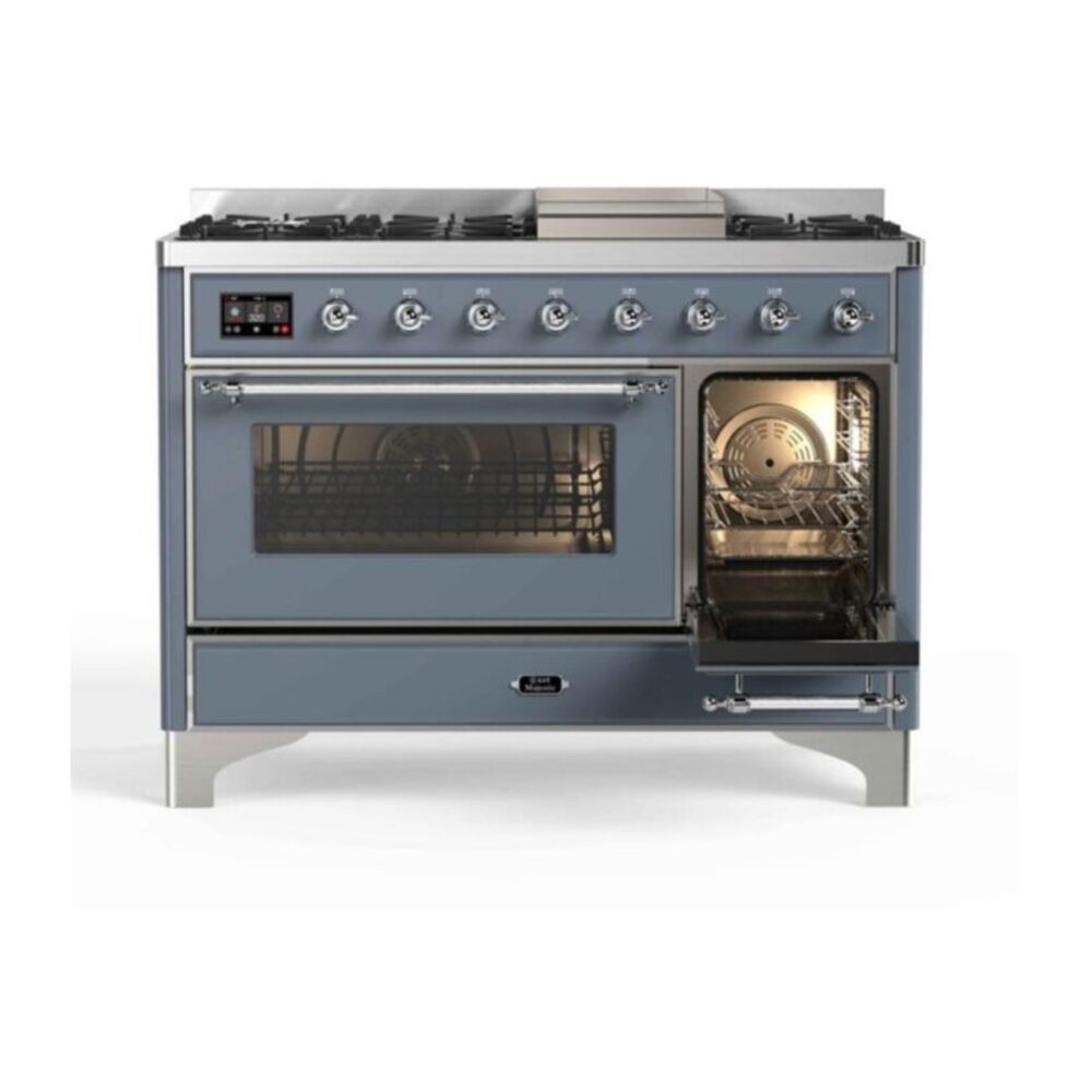 ILVE_UM12FDNS3BGCLP_Majestic_II_48"_Dual_Fuel_Range_right_oven