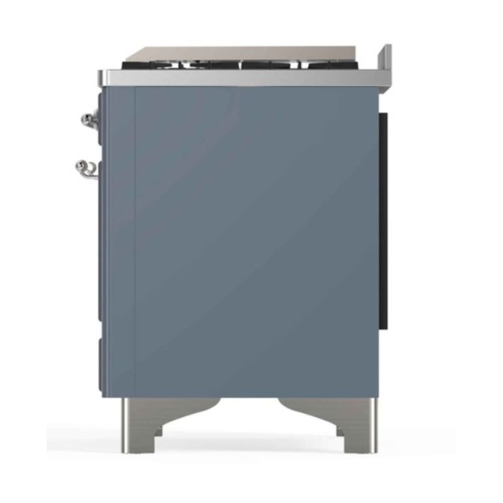 ILVE_UM12FDNS3BGCLP_Majestic_II_48"_Dual_Fuel_Range_right_side
