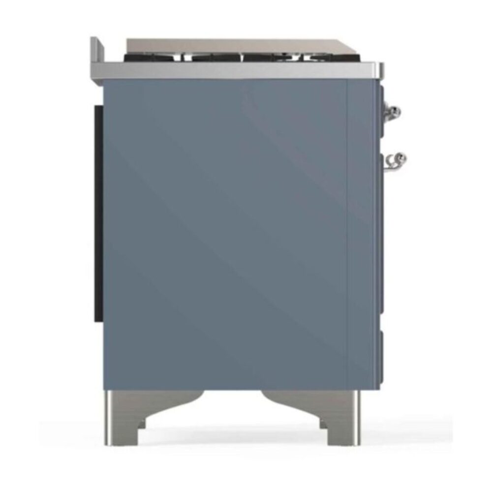 ILVE_UM12FDNS3BGCLP_Majestic_II_48"_Dual_Fuel_Range_left_side