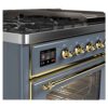 ILVE_UM12FDNS3BGGLP_Majestic_II_48"_Dual_Fuel_Range_front