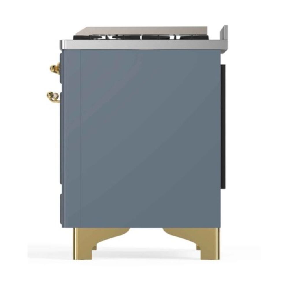 ILVE_UM12FDNS3BGGLP_Majestic_II_48"_Dual_Fuel_Range_right_side