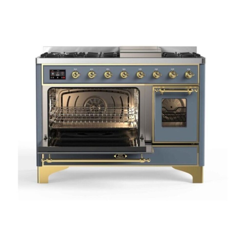 ILVE_UM12FDNS3BGG_Majestic_II_48"_Dual_Fuel_Range_left_oven