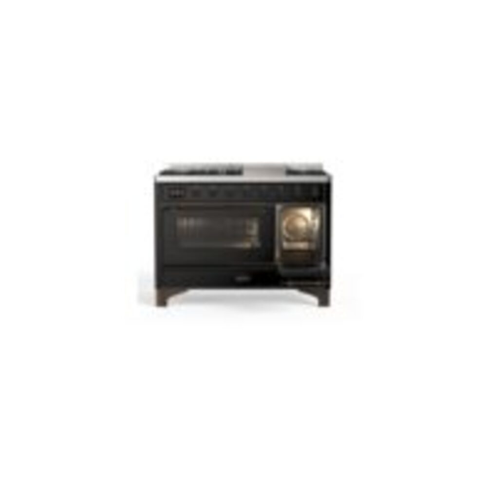 ILVE UM12F Majestic II 48 inch Dual Fuel Range with 8 Burners, Griddle