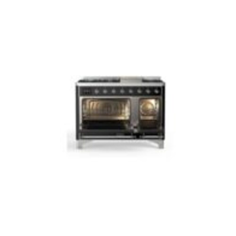 ILVE_UM12FDNS3BKC_Majestic_II_48"_Dual_Fuel_Range_oven_opened