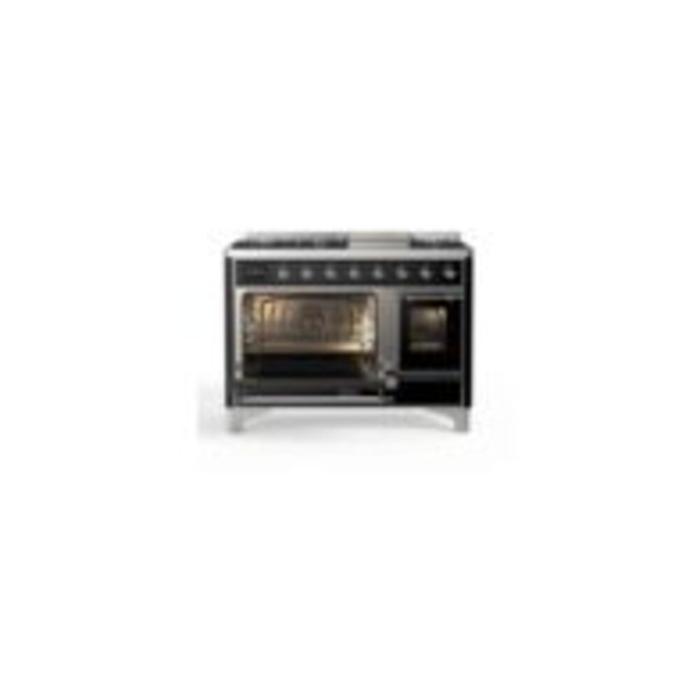 ILVE_UM12FDNS3BKC_Majestic_II_48"_Dual_Fuel_Range_left_oven