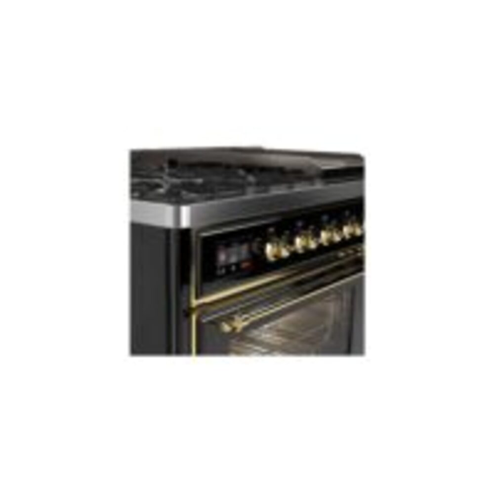 ILVE_UM12FDNS3BKG_Majestic_II_48"_Dual_Fuel_Range_front