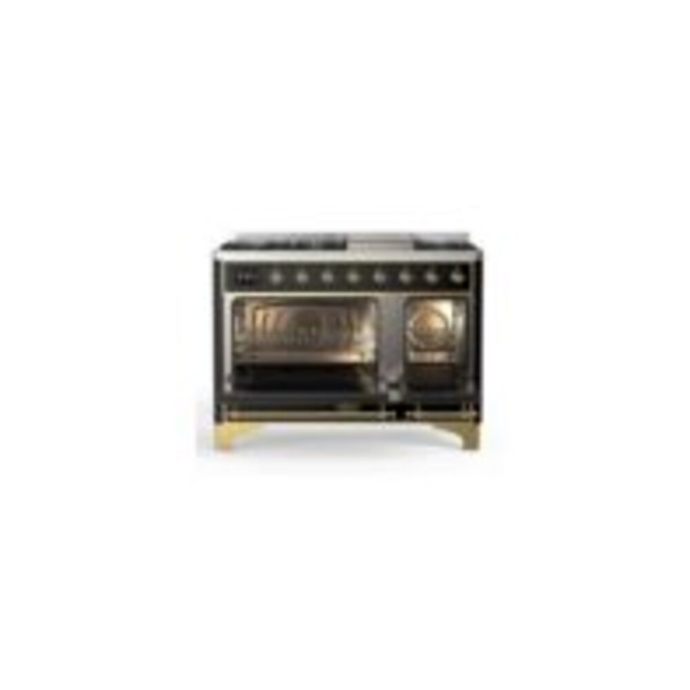 ILVE_UM12FDNS3BKG_Majestic_II_48"_Dual_Fuel_Range_oven_opened