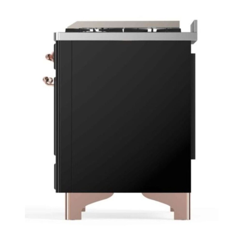 ILVE_UM12FDNS3BKPLP_Majestic_II_48"_Dual_Fuel_Range_Right_Angle