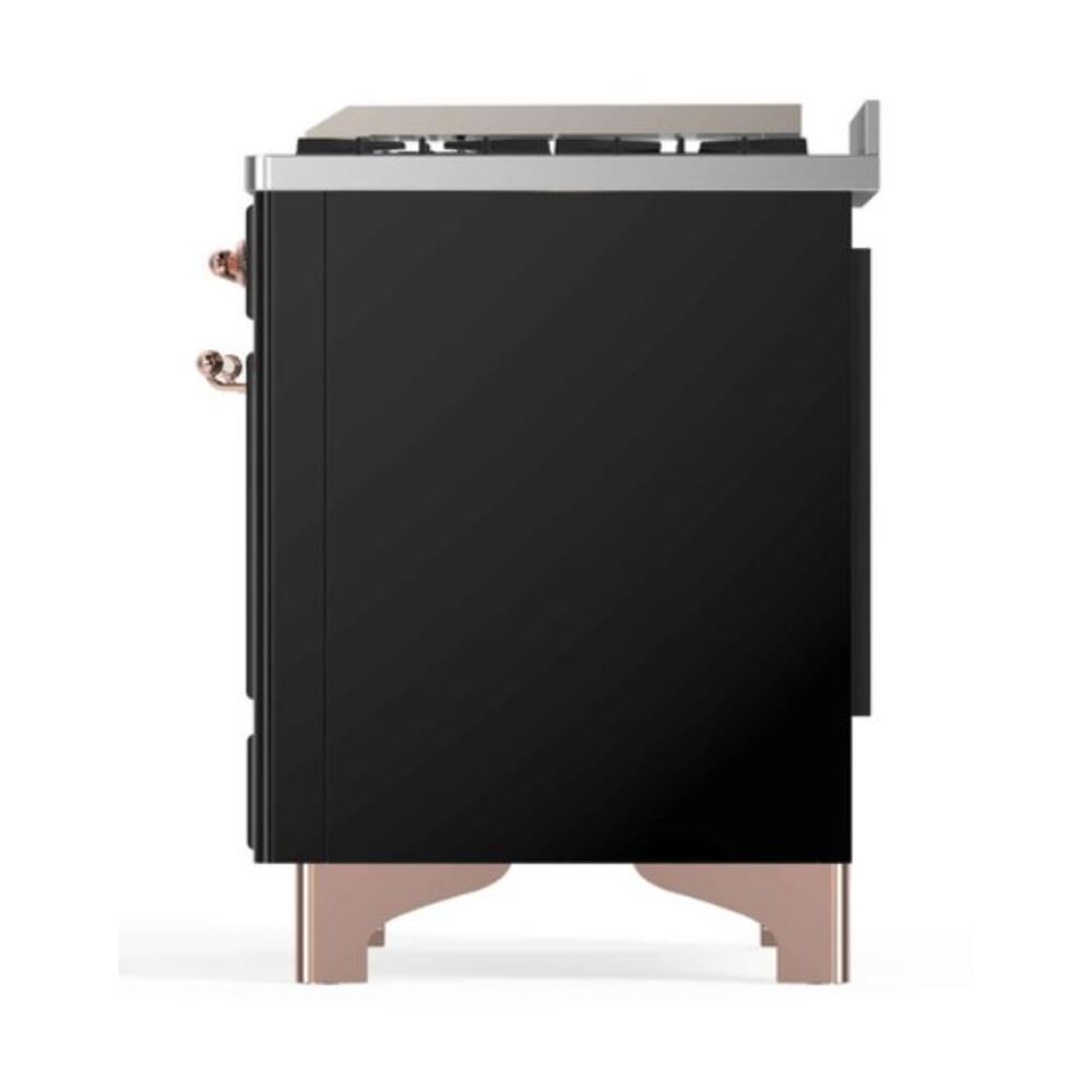 ILVE_UM12FDNS3BKPLP_Majestic_II_48"_Dual_Fuel_Range_Right_Angle