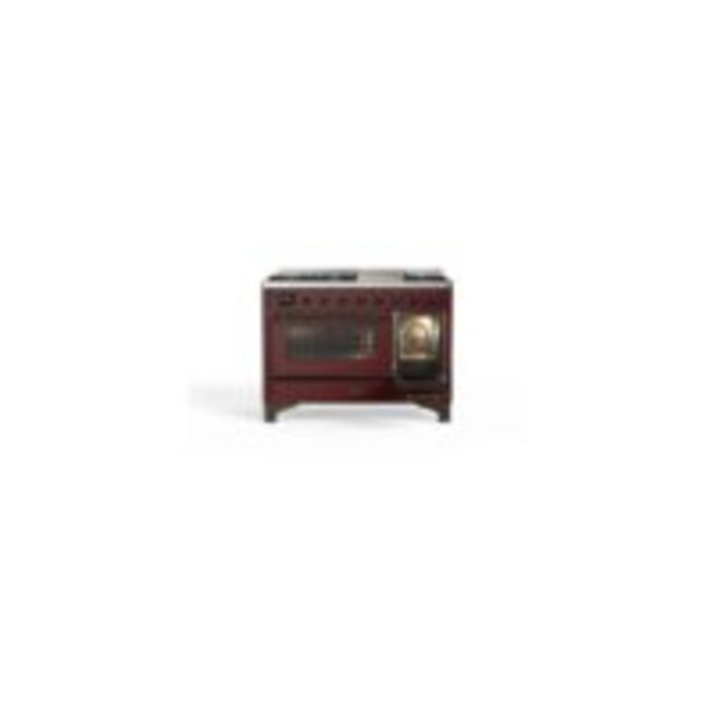 ILVE UM12F Majestic II 48 inch Dual Fuel Range with 8 Burners, Griddle