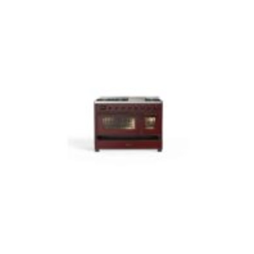 ILVE UM12F Majestic II 48 inch Dual Fuel Range with 8 Burners, Griddle