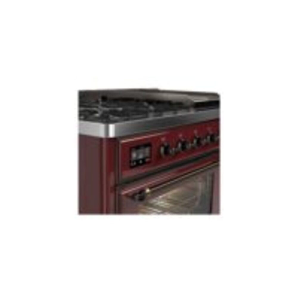 ILVE UM12F Majestic II 48 inch Dual Fuel Range with 8 Burners, Griddle
