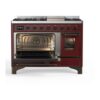 ILVE UM12F Majestic II 48 inch Dual Fuel Range with 8 Burners, Griddle