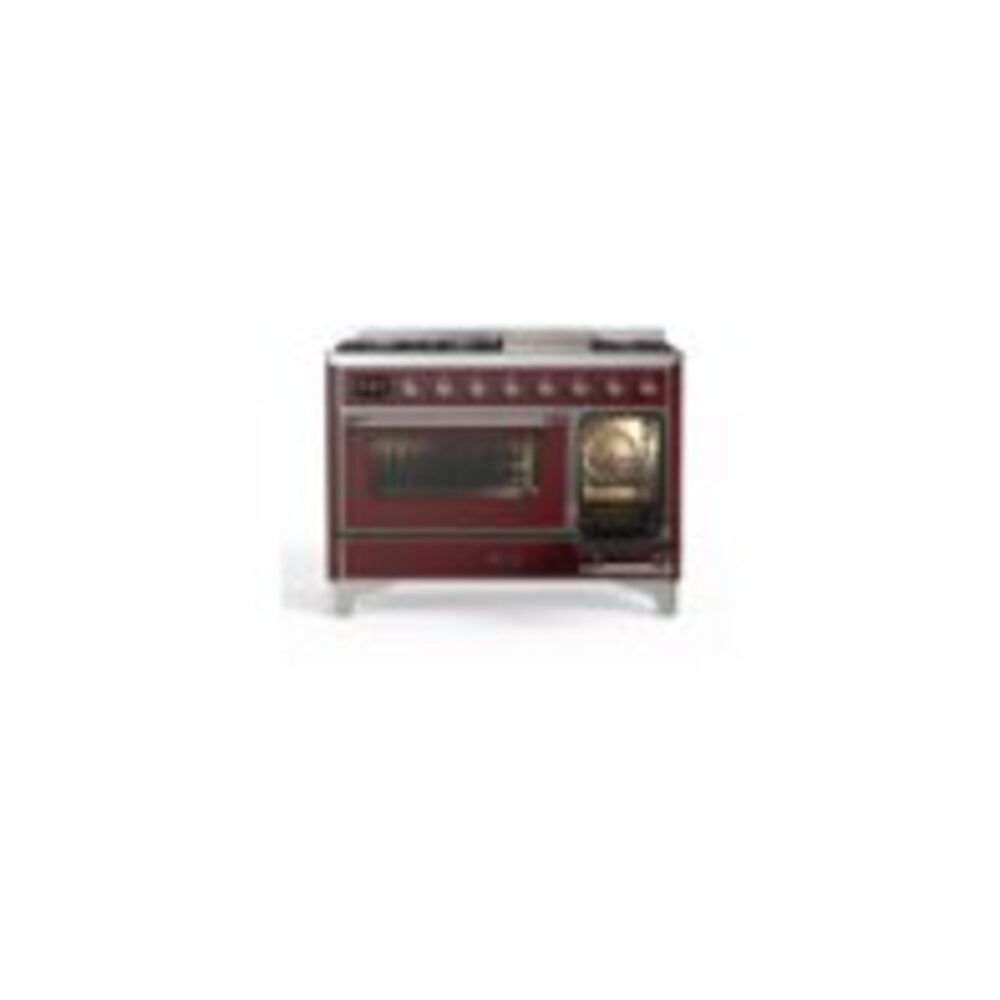 ILVE UM12F Majestic II 48 inch Dual Fuel Range with 8 Burners, Griddle