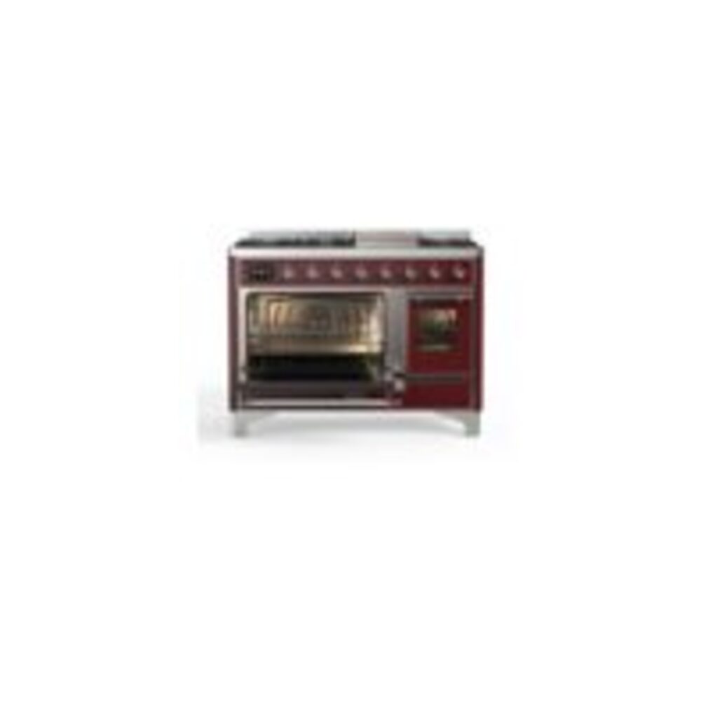 ILVE UM12F Majestic II 48 inch Dual Fuel Range with 8 Burners, Griddle