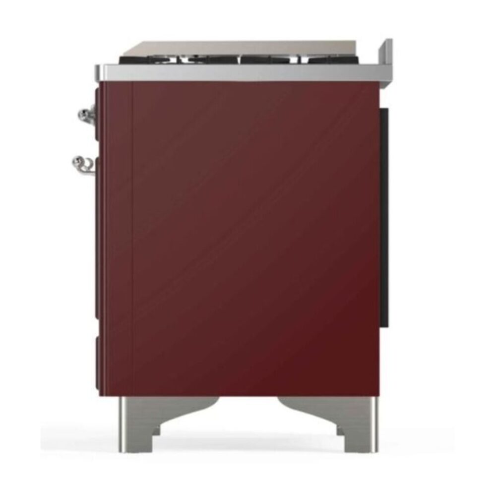 ILVE_UM12FDNS3BUC_Majestic_II_48"_Dual_Fuel_Range_Right_Angle