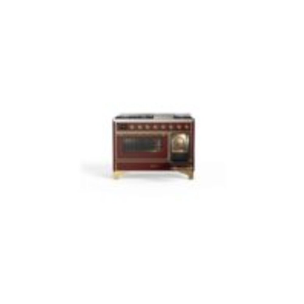 ILVE UM12F Majestic II 48 inch Dual Fuel Range with 8 Burners, Griddle