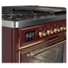 ILVE UM12F Majestic II 48 inch Dual Fuel Range with 8 Burners, Griddle