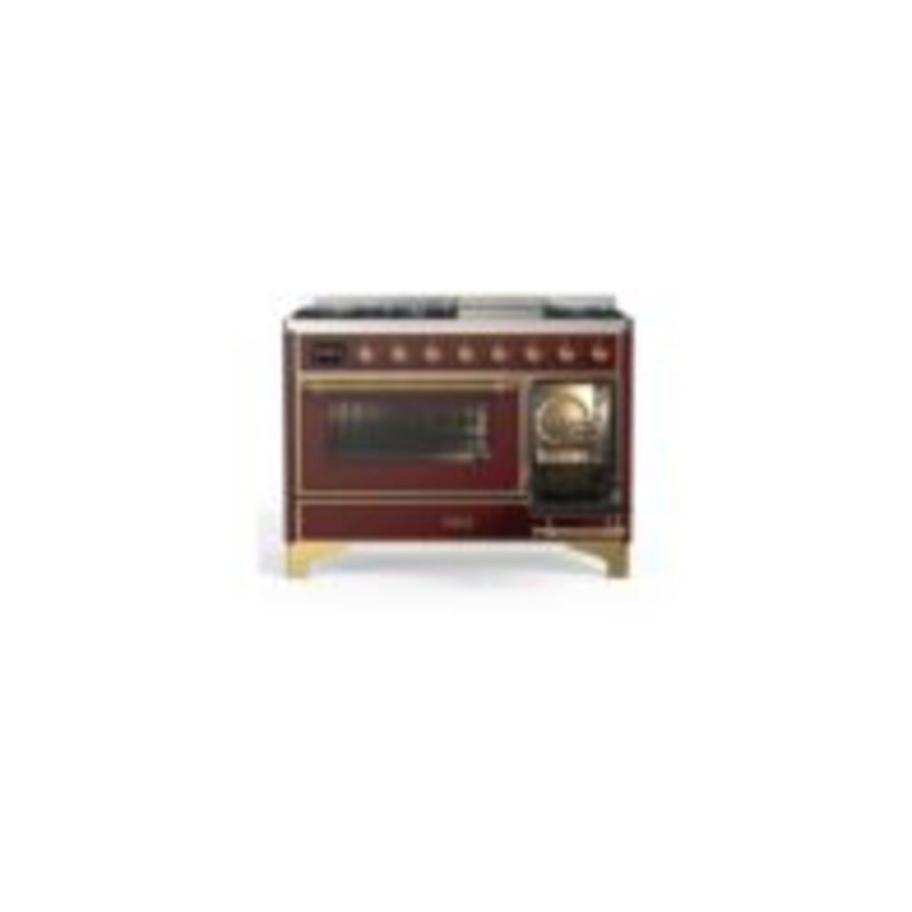 ILVE UM12F Majestic II 48 inch Dual Fuel Range with 8 Burners, Griddle