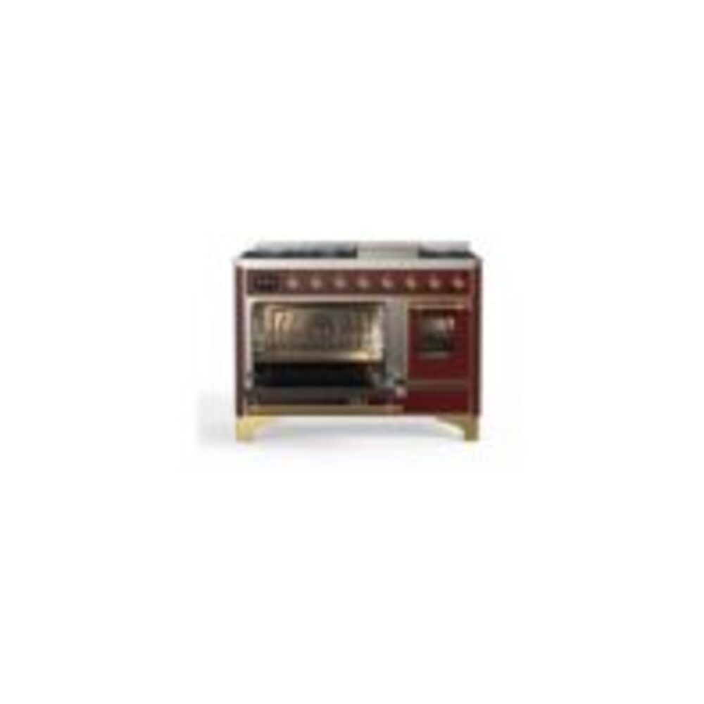 ILVE UM12F Majestic II 48 inch Dual Fuel Range with 8 Burners, Griddle