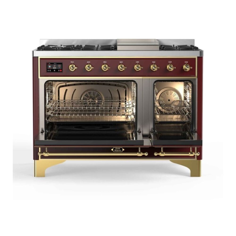 ILVE_UM12FDNS3BUG_Majestic_II_48_Dual_Fuel_Range_Top_Angle