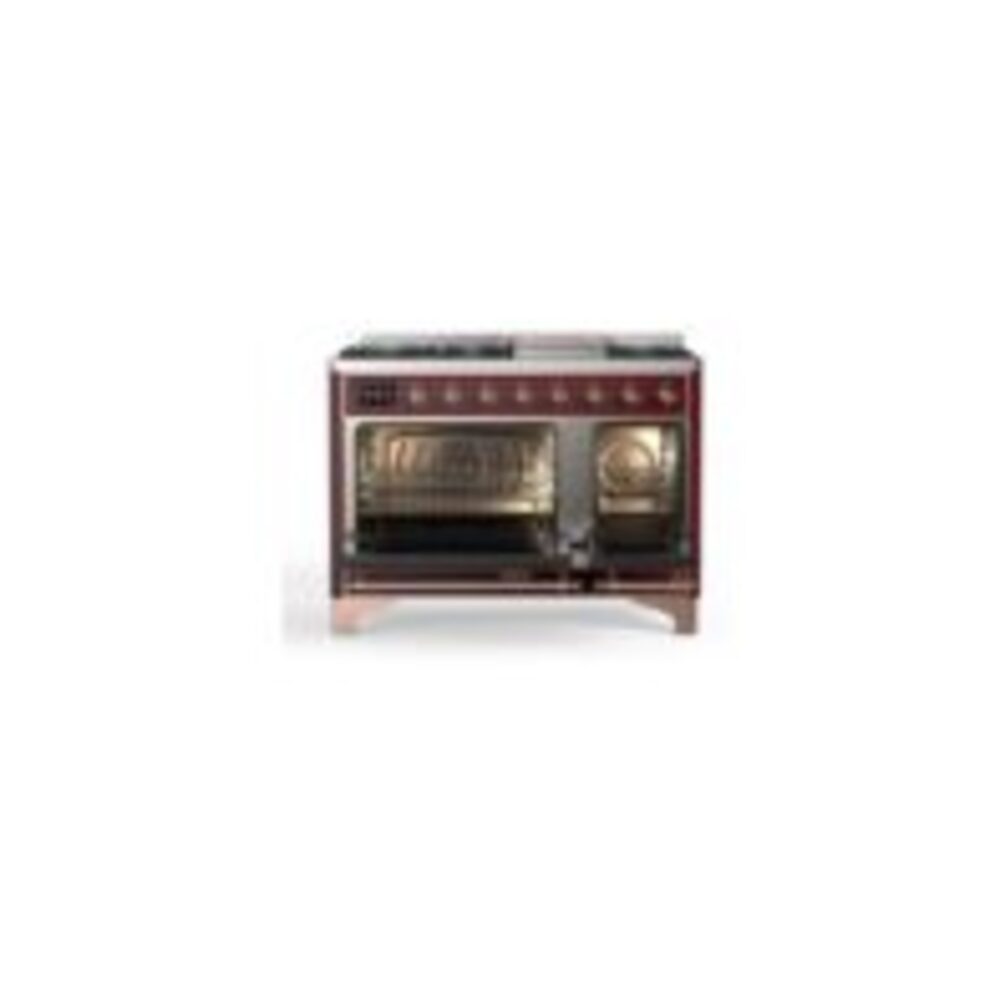 ILVE_UM12FDNS3BUPLP_Majestic_II_48"_Dual_Fuel_Range_Top_Angle