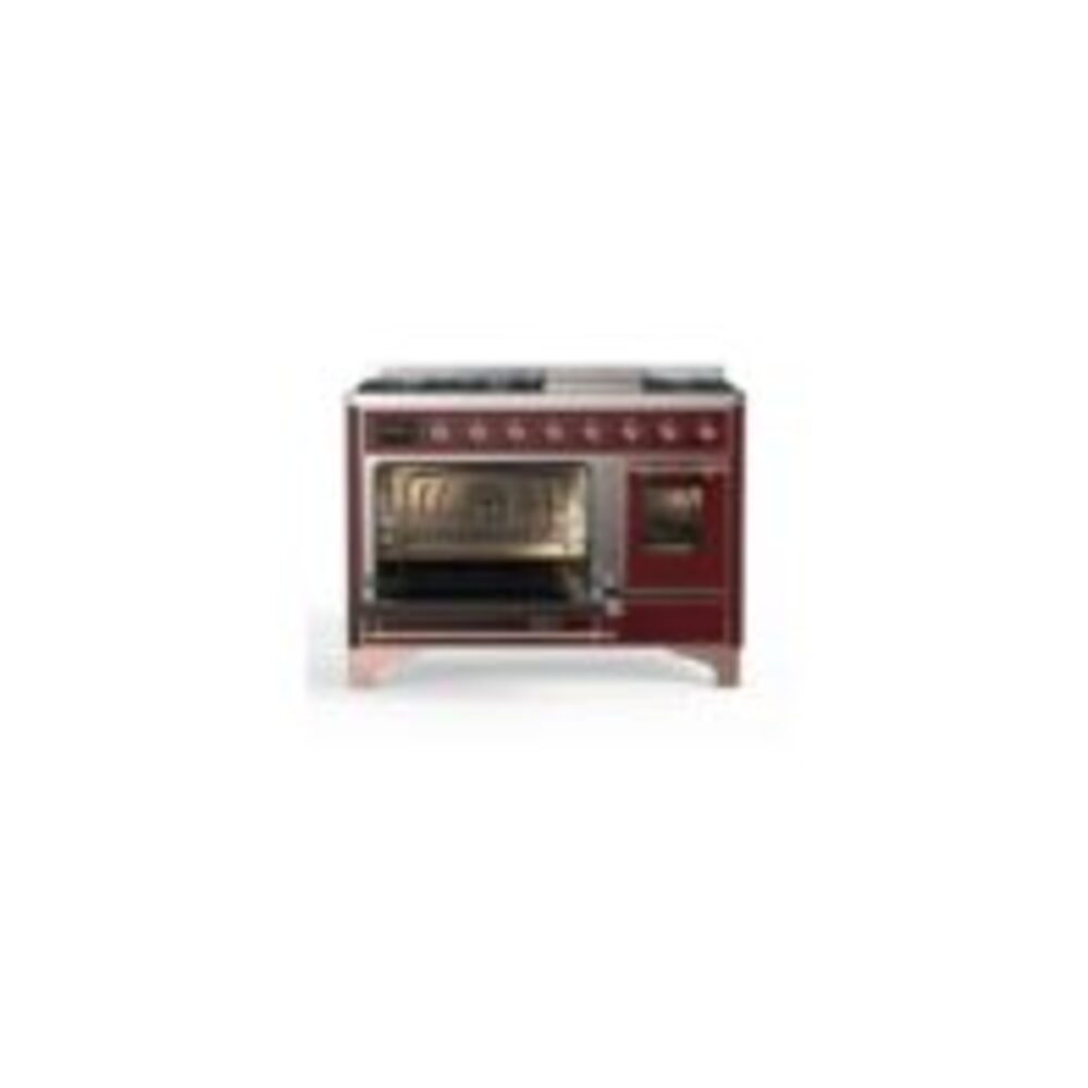 ILVE UM12F Majestic II 48 inch Dual Fuel Range with 8 Burners, Griddle