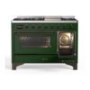 ILVE UM12F Majestic II 48 inch Dual Fuel Range with 8 Burners, Griddle