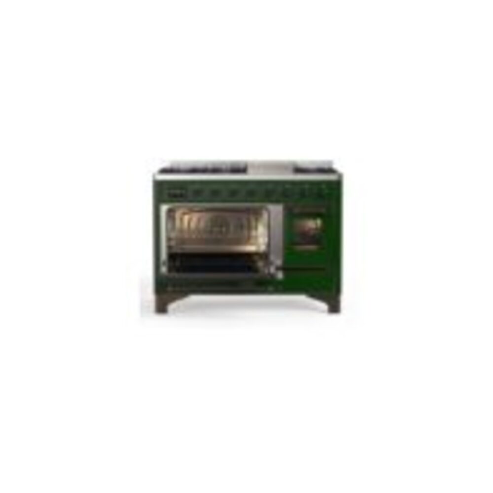 ILVE UM12F Majestic II 48 inch Dual Fuel Range with 8 Burners, Griddle