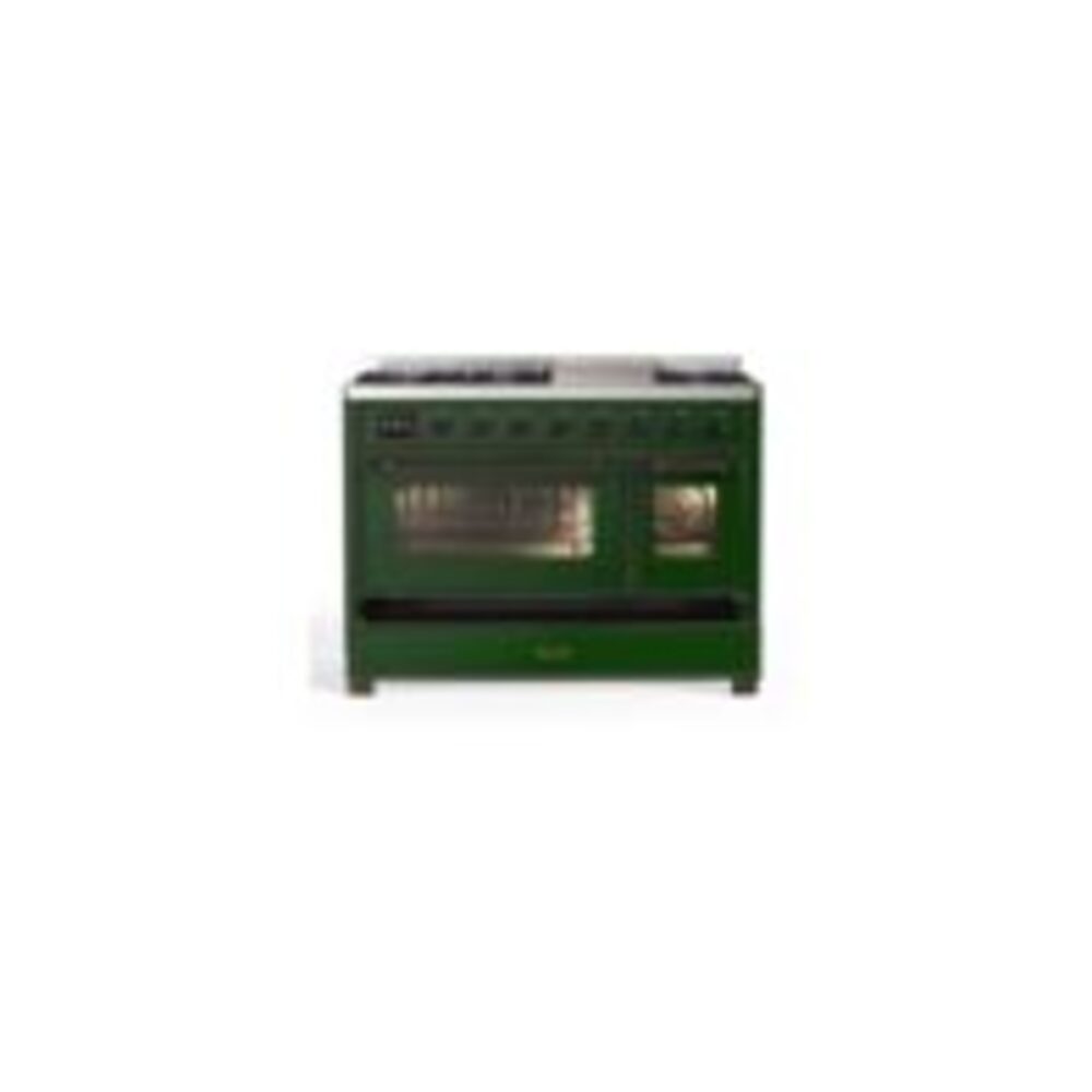 ILVE UM12F Majestic II 48 inch Dual Fuel Range with 8 Burners, Griddle