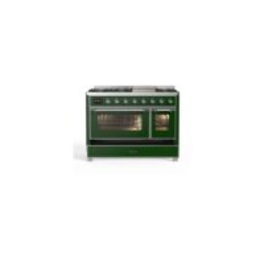 ILVE UM12F Majestic II 48 inch Dual Fuel Range with 8 Burners, Griddle