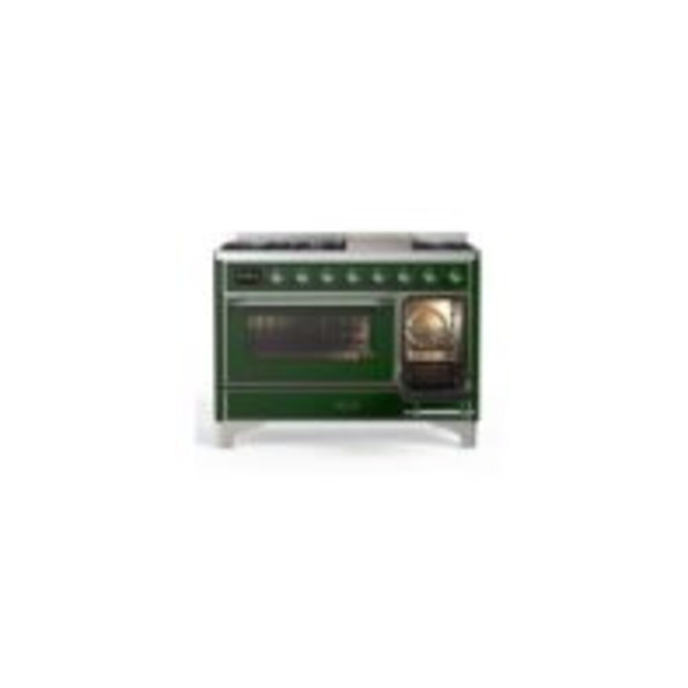 ILVE UM12F Majestic II 48 inch Dual Fuel Range with 8 Burners, Griddle