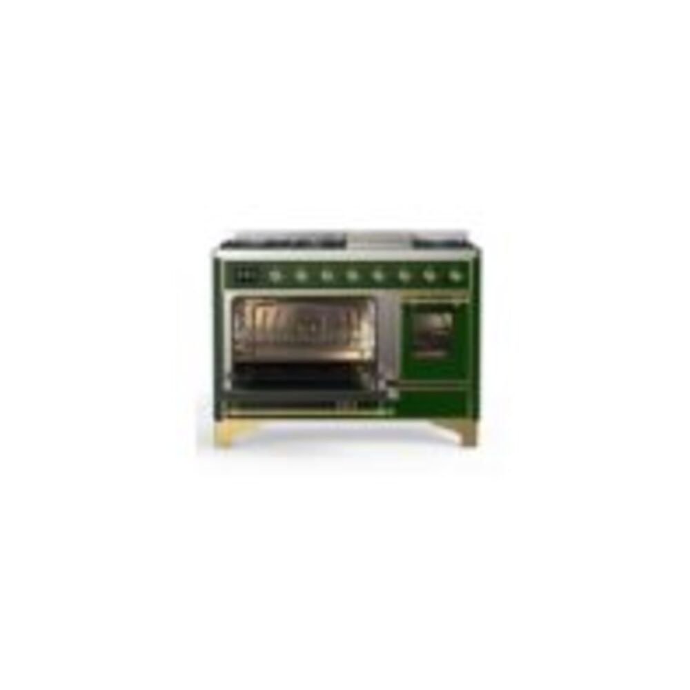 ILVE UM12F Majestic II 48 inch Dual Fuel Range with 8 Burners, Griddle