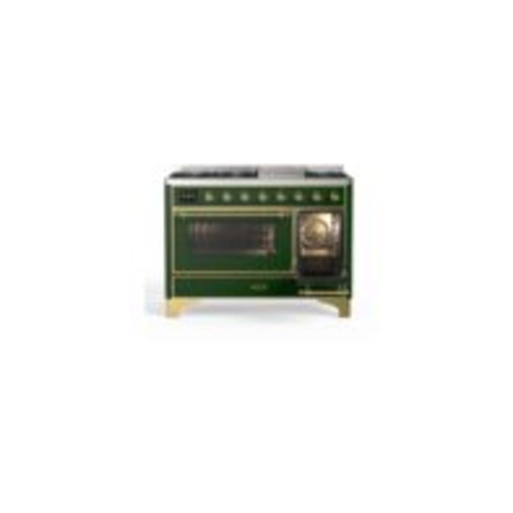 ILVE UM12F Majestic II 48 inch Dual Fuel Range with 8 Burners, Griddle