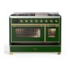 ILVE UM12F Majestic II 48 inch Dual Fuel Range with 8 Burners, Griddle